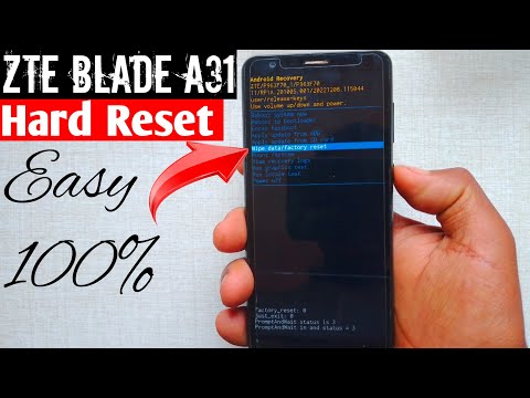 ZTE Blade A31 Hard Reset Unlock pattern, Pin and password #2025