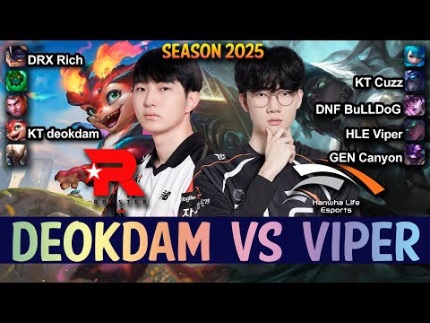 HLE Viper vs KT deokdam - Viper SENNA vs deokdam SMOLDER ADC - Patch 25.10 KR Ranked | lolrec