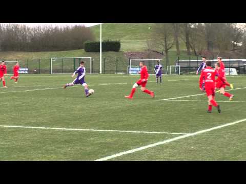 U15 RSCA-R.Mouscron Peruwelz Gregory Descotte and Leotrim Reka