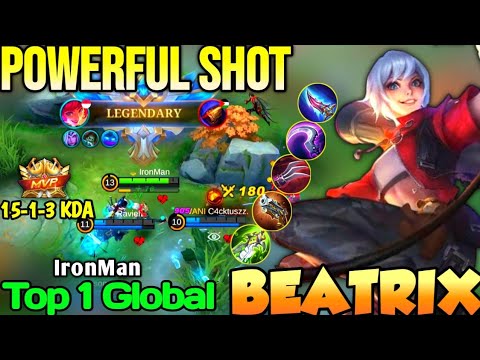 BEATRIX BEST BUILD IN 2022 | TOP 1 GLOBAL BEATRIX IronMan - MOBILE LEGENDS