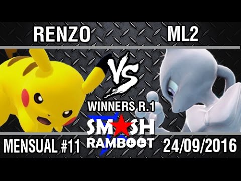 [SmashxRamboot #11] Renzo (Pikachu) Vs. ML2 (Mewtwo, Sonic) Winners R.1