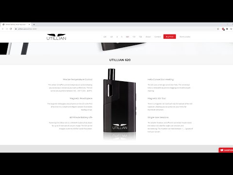 Utillian 620 (Dry herb vaporizer) Unboxing and Review