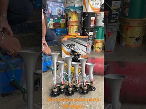 ❤️‍🔥Roots 6pipe horn💥 #compressor with tank for oil brake vehicles Dm 9585212690 #rootshorn