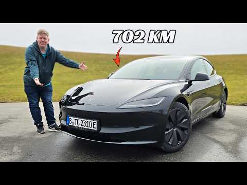 2025 Tesla Model 3 Long Range RWD: Schafft er die 702 KM Reichweite?