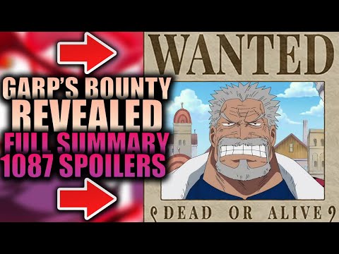 GARP'S BOUNTY REVEALED (Full Summary) / One Piece Chapter 1087 Spoilers