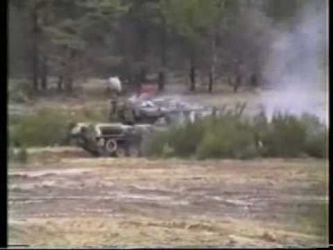 Flugabwehrkanonenpanzer Gepard bekämpft Bodenziel