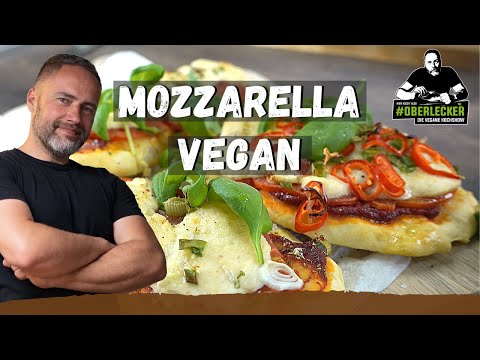 Veganer Mozzarella auf Mandelbasis. Zart schmelzend auf schnellem Ofenbrot...perfektes Rezept!