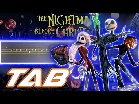 This is Halloween - The Nightmare Before Christmas (Guitar Tab 譜 Tutorial)