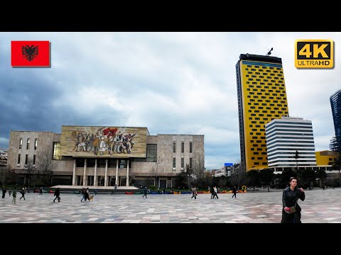 Tirana City Centre 🇦🇱 Albania Walk 4K