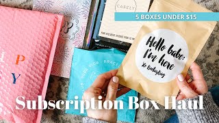 Subscription Box Haul: 5 Boxes Under $15