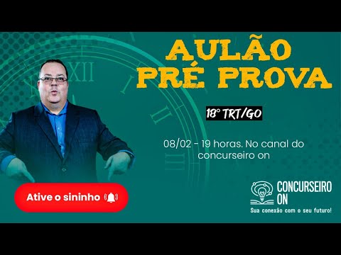 Aulão Pré prova TRT 18 Goiás