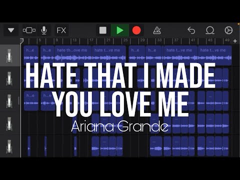 Ariana Grande - hate that i made you love me (harmony tutorial)