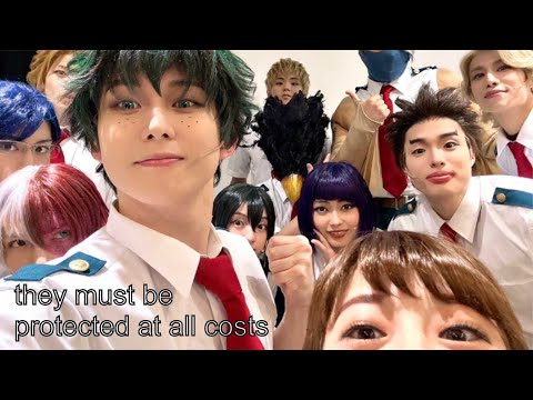 the My Hero Academia stage play cast being chaotic and cute behind the scenes