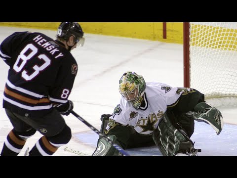 Patrik Stefan misses empty net and Ales Hemsky sends game to OT - Stars VS Oilers - January 4, 2007