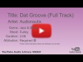 Dat Groove Full Track Audionautix Jazz Blues Funky YouTube Audio Library BGM