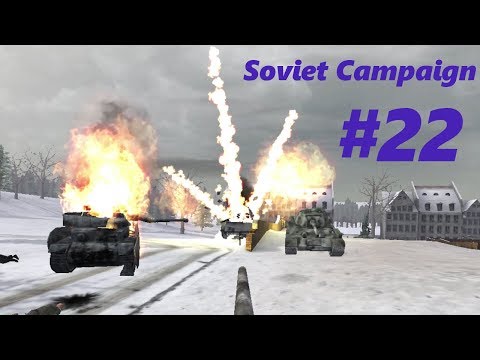 Call of Duty 1 - Mission 22 : Tank Drive Town (Soviet Campaign) - Walkthrough Gameplay
