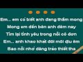 Anh Mong Em Doi Em Karaoke - Duy Mạnh ...