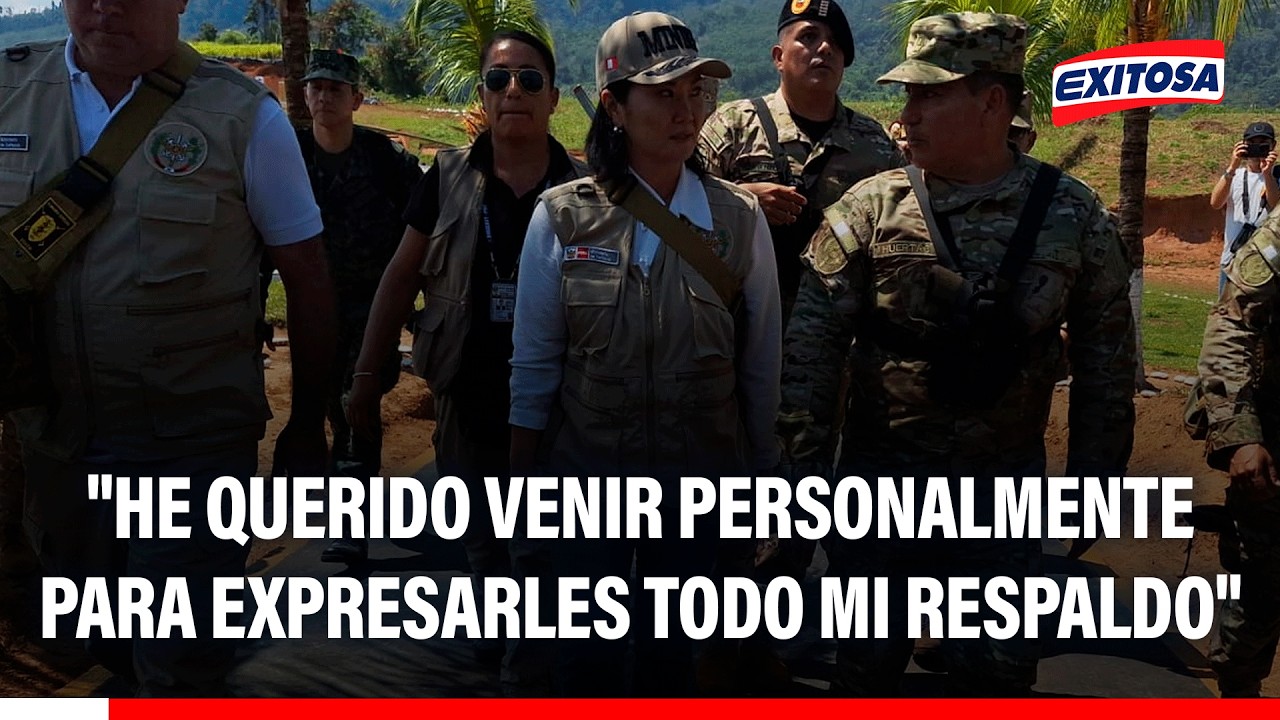 🔴🔵 Keiko Fujimori: "he querido venir personalmente para expresarles todo mi respaldo"