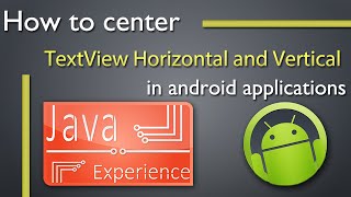 How to center TextView Horizontally and Vertically