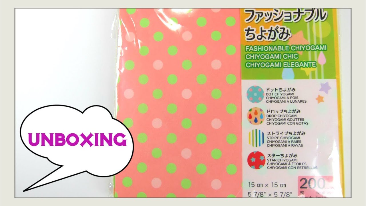 UNBOXING Origami Paper! Fashionable Chiyogami Origami Megapack - Michaels Stores Crafts