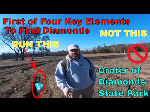 First of Four Tips to finding Diamonds at the Crater of Diamonds