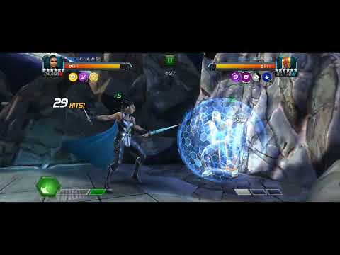 MCOC AW R4 Valkyrie vs. Nova Ebb and flow intercept