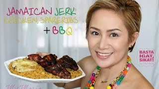 preview picture of video 'My Great Food 15-Second Cooking Challenge: Grilled Jamaican Jerk Chicken and Ribs plus BBQ!'