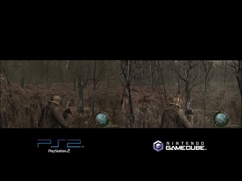 Resident Evil 4 (Pc vs Gamecube) Side by Side Comparison (Biohazard 4) 