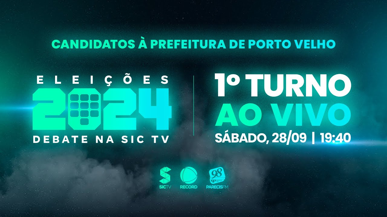 DEBATE DA SIC TV/RECORD 2024 | PREFEITURA DE PORTO VELHO | 1º TURNO