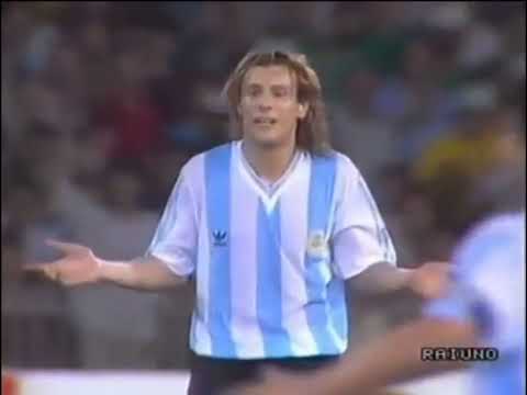 Worst moment of Claudio Caniggia's Football Career Yellow card in 1990 FIFA World Cup Semi-finals