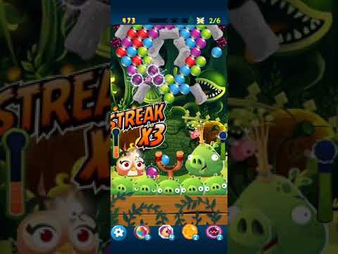 Angry birds pop bubble shooter HARD LEVEL 350 3 STARS NO BOOSTERS |#AngryBirdsPopBubbleShooter