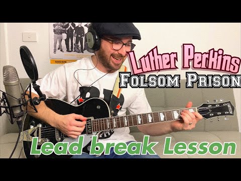 Johnny Cash - Folsom Prison - Guitar Solo Lesson (Luther Perkins)