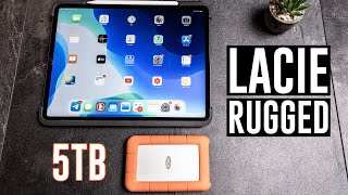 LaCie Rugged | 5TB Thunderbold USB-C Festplatte | iPad und MacBook Test | [4K]