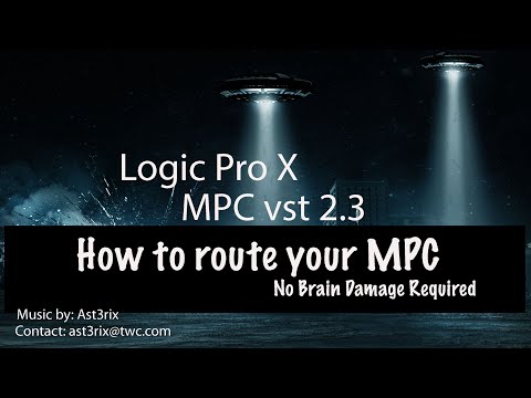 Logic Pro X | MPC vst 2.3 How to route your MPC |  no brain damage required.