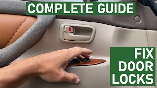 How to Fix Car Door Lock Actuator $5 - Repair Replace Weak Locks - Land Cruiser LX470 Toyota Lexus