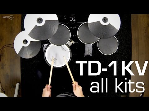 Демонстрация звучания пресетов ударной установки Roland TD-1KV