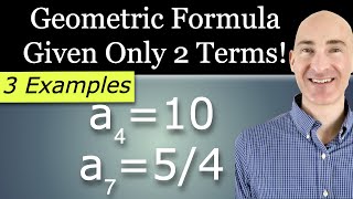 How to Find a Geometric Formula Using Two Terms | Easy Method