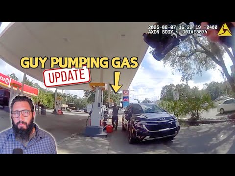Paranoid Cop Mistakes Gas Pump For a Pistol | UPDATE: Off-Duty Officer Responds