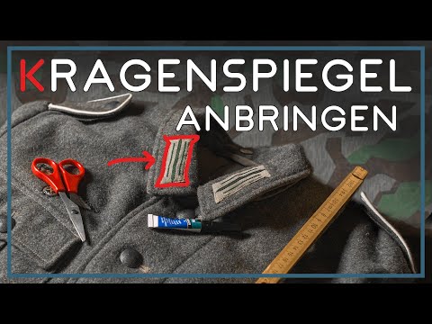 Kragenspiegel (Litzen) an Feldbluse nähen (Tutorial) [4K]