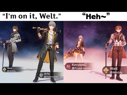 New EN Caelus & Stelle reaction when added w/ Welt 💀