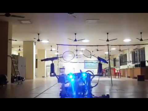 Target Locking using Three Wheel Omni Drive robotic Platform Test Run