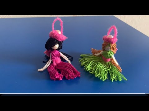 "It's So Cute!!" ~ Superb Doll Making Idea With Embroidery Floss ~ DIY Easy  Wool Embroidery 🪆Dolls
