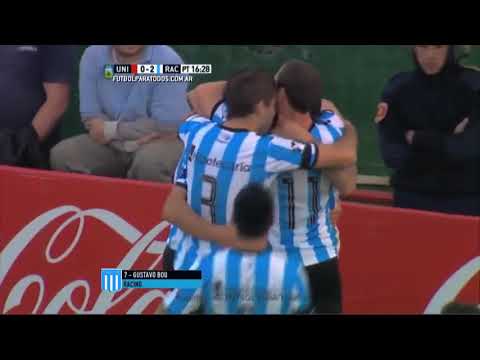 Gol de Gustavo Bou  Unión 0   Racing club de Avellaneda 2  Fecha 20  Primera División 2015  FPT