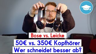 Gleiches für weniger? Bluetooth-Kopfhörer Leicke DJ Roxxx AirComfort Pro vs. Bose QuietComfort 35 II