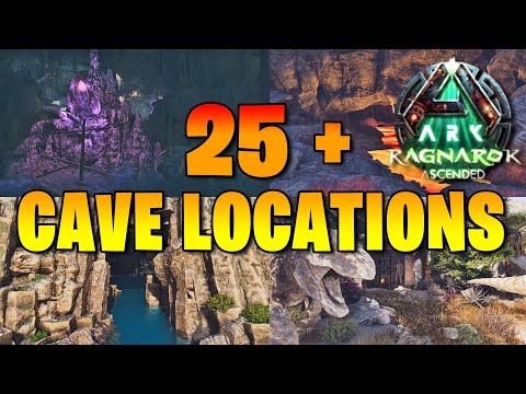 25 + CAVE LOCATIONS ON ARK SURVIVAL ASCENDED RAGNAROK