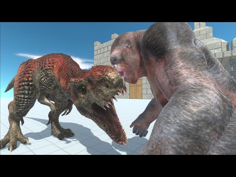 T-REX vs Goro Giant - Animal Revolt Battle Simulator