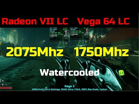 Radeon VII LC vs Vega 64 LC Splitscreen Benchmarks 1440P