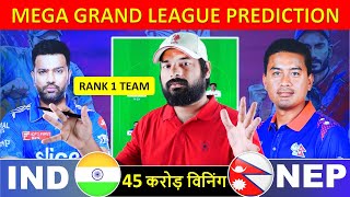IND vs NEP Dream11 Team Prediction || India vs Nepal Dream11 Prediction || Asia Cup 2023 || Cricket