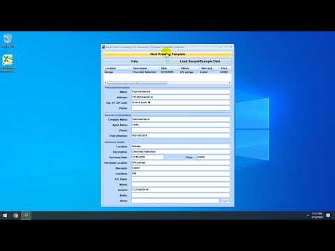 Excel Home Inventory For Insurance Purposes Template Software