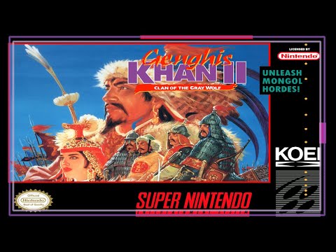 SNES Super Side Quest - Game # 341 - Genghis Khan II: Clan of the Gray Wolf
